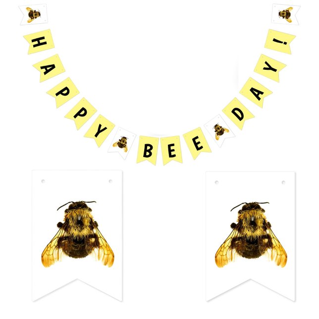 Bannière À Fanions Joyeux BumbleBee Day Anniversaire (Créateur téléchargé)