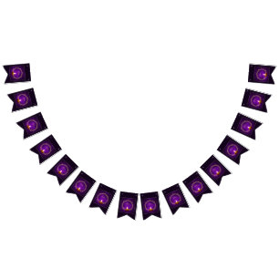 Bannière À Fanions Joyeux Diwali violet