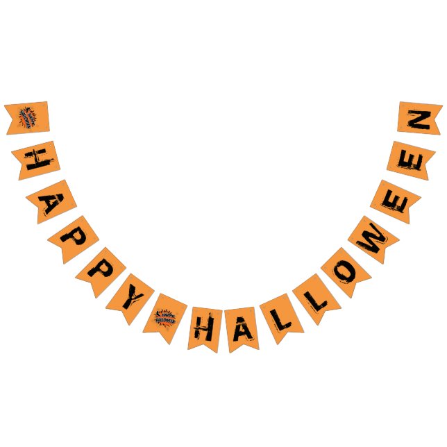 Bannière À Fanions Joyeux Halloween (Tout)