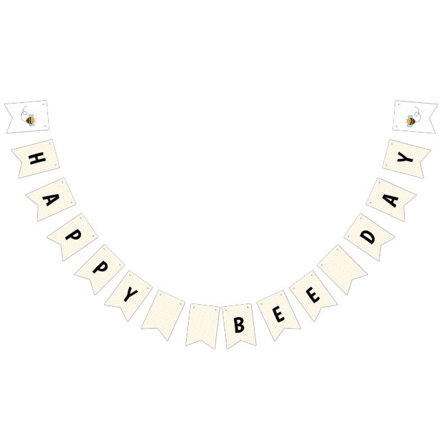 Bannière À Fanions Joyeux Jour de l'abeille (Tout)