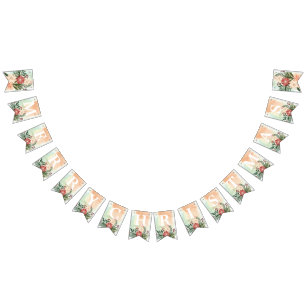 Bannière À Fanions JOYEUX NOËL Poinsettia Splendor