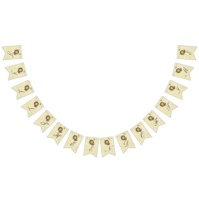 Bannière À Fanions Jusqu'à la fin du temps Mariage/Anniversaire victo (Tout)