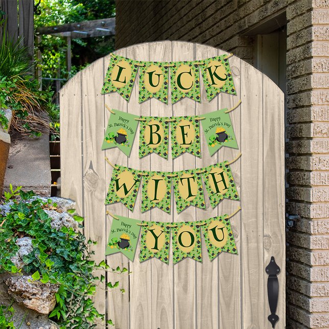 Bannière À Fanions La chance de Cutesy pour les Irlandais (Créateur téléchargé)