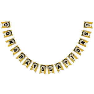 Bannière À Fanions Lacrosse Gold Félicitations Bunting Flags