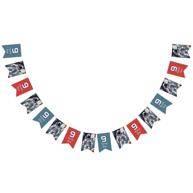 Bannière À Fanions L'Astronaut Houston, Nous Avons Un Anniversaire ! (Tout)