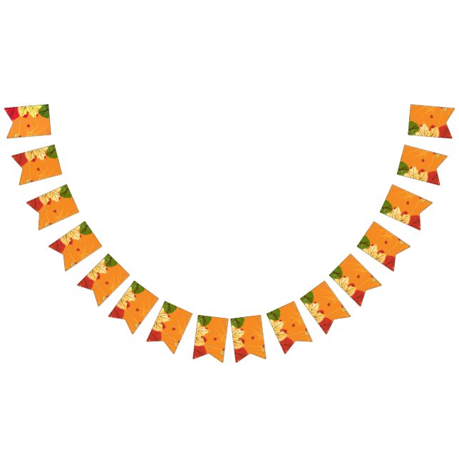 Bannière À Fanions L'Automne Parte Au Coucher Du Soleil (Tout)