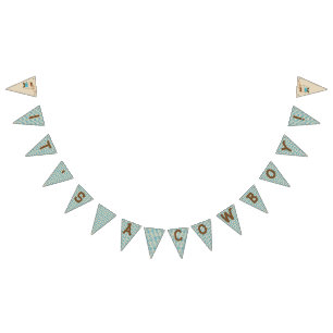 Bannière À Fanions Le genre de cow-girl ou de cowboy indiquent des