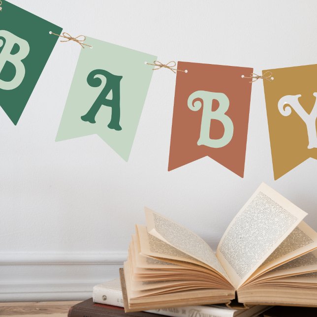 Bannière À Fanions Le livre d'histoire de Woodland une fois sur un bé (Once Upon a Baby Bunting)