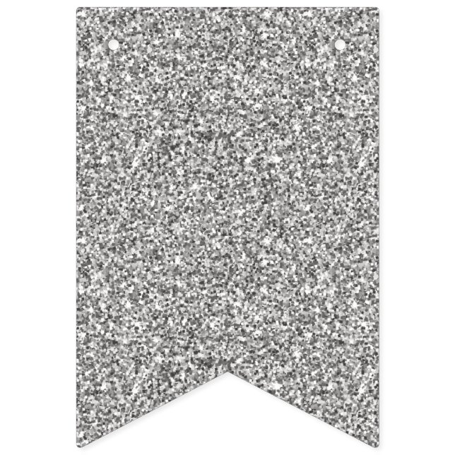 Bannière À Fanions Les Parties scintillant d'argent de Faux. (Premier drapeau)