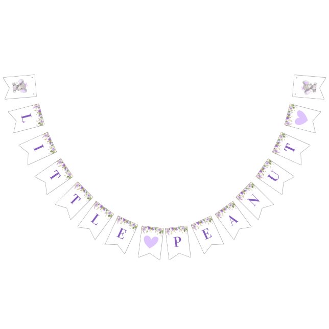 Bannière À Fanions Little Peanut Elephant Baby shower fête d'annivers (Tout)