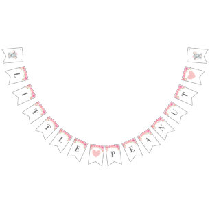 Bannière À Fanions Little Peanut Elephant Baby shower fête d'annivers