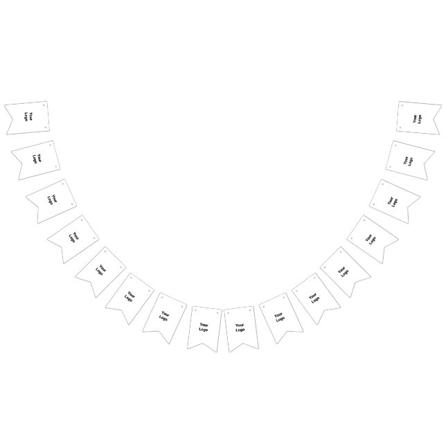 Bannière À Fanions Logo personnalisé simple et élégant ici société  (Tout)