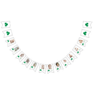 Bannière À Fanions Lucky One Baby Monthly Milestone Photo 