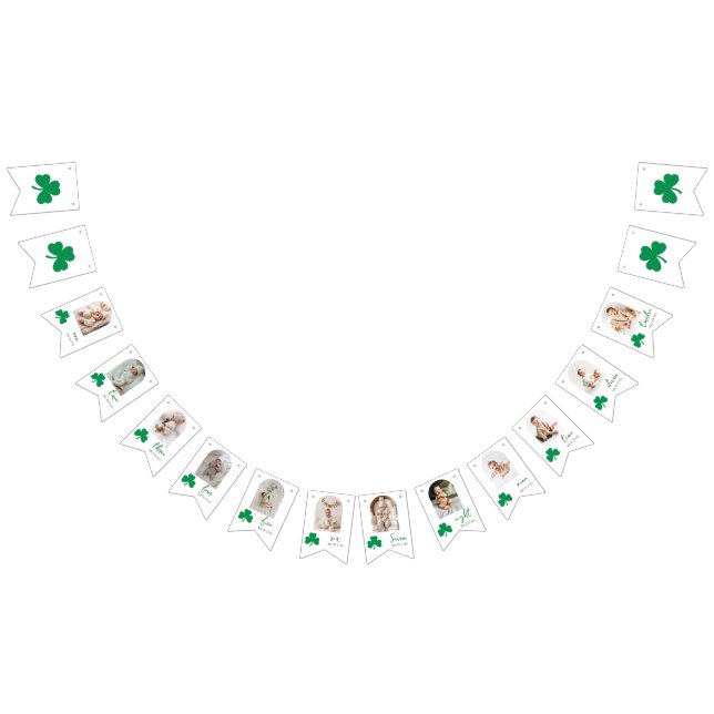 Bannière À Fanions Lucky One Baby Monthly Milestone Photo  (Tout)