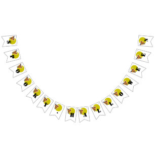 Bannière À Fanions Lune Wolf, Halloween