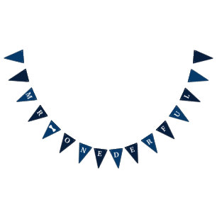 Bannière À Fanions M. Onederful Banner d'anniversaire