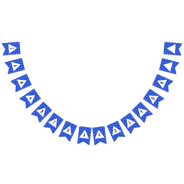 Bannière À Fanions Mariage Blue Crocus (Tout)