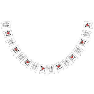 Bannière À Fanions Mariage Couple Biker personnalisé