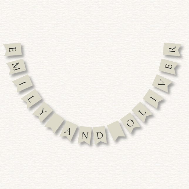 Bannière À Fanions Mariage Oyster Shells (Créateur téléchargé)