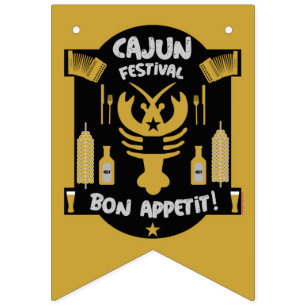 Bannière À Fanions Meilleurs Cuisiniers Cajuns Tablier