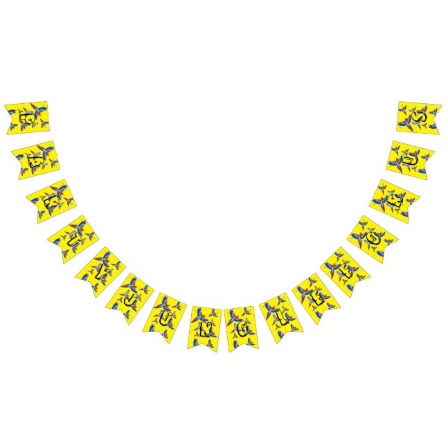 Bannière À Fanions Mikitiez perroquet hawaii été coucher de soleil pr (Tout)