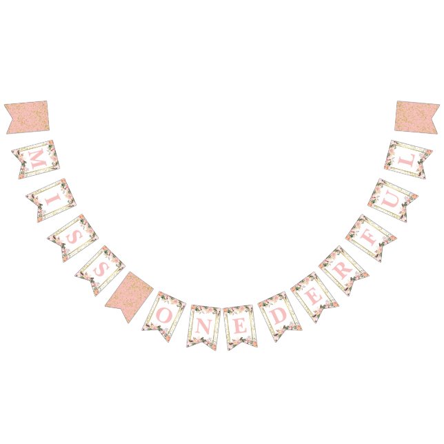 Bannière À Fanions Miss ONEderful First Birthday Banner (Tout)