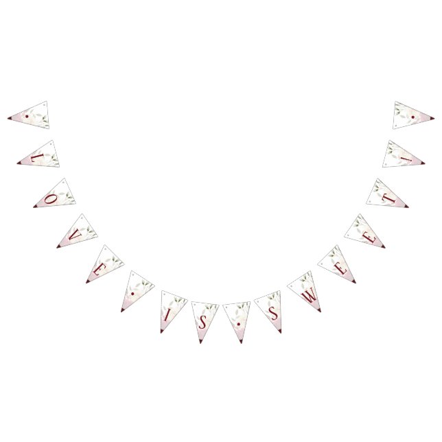 Bannière À Fanions Mistletoe Manor Winter Chic Love is Sweet Mariage (Tout)