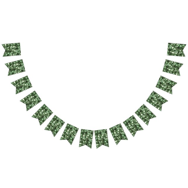 Bannière À Fanions Moderne Simple Olive Green Terrazzo bunt (Tout)