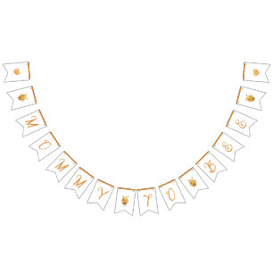 Bannière À Fanions Mommy To Bee Baby Shower Party