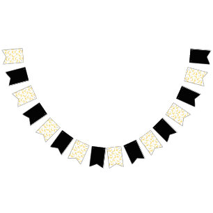 Bannière À Fanions Motif de fête drôle de jeux de mots sur la banane,