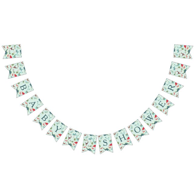 Bannière À Fanions Motif de fête pour une baby shower avec un joli di (Tout)