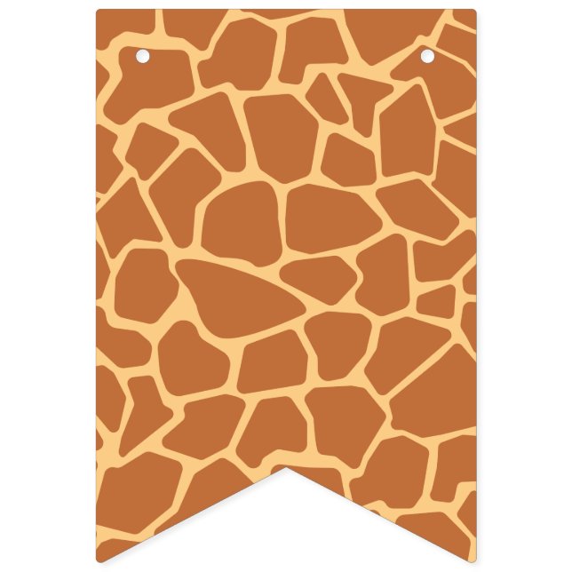 Bannière À Fanions Motif Kawaii Cute Giraffe. (Premier drapeau)