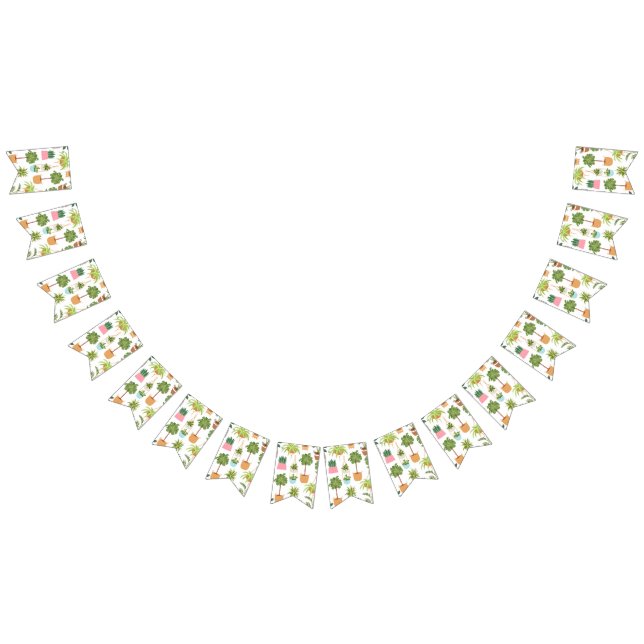 Bannière À Fanions motif plante (Tout)