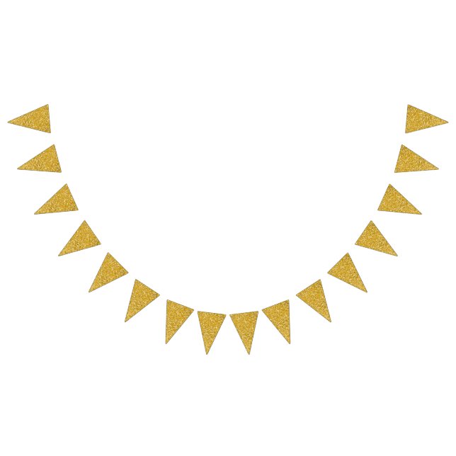 Bannière À Fanions Motif PURE GOLD Splatter + votre texte / photo (Tout)