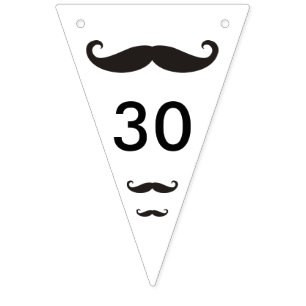 Bannière À Fanions Moustache / Moustache / Schnurrbart + vos idées