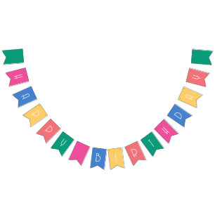 Bannière À Fanions Multicolore brillant
