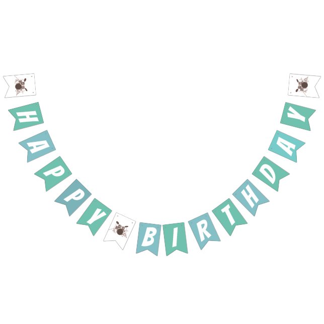 Bannière À Fanions musique, batterie, anniversaire, BUNNING BANNER (Tout)