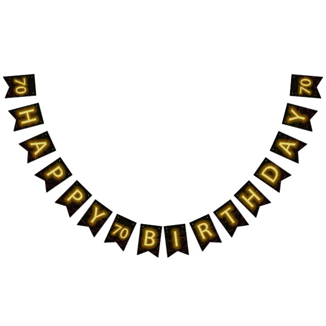 Bannière À Fanions néon Connexion Brick pour 70e anniversaire (Tout)