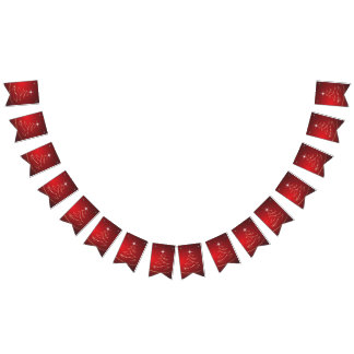 Bannière À Fanions noël des sapins rouges