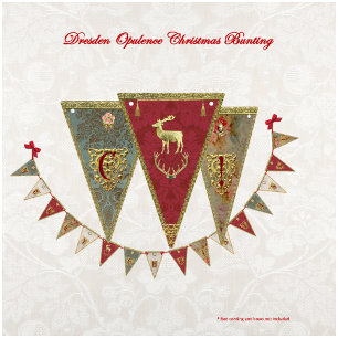 Bannière À Fanions Noël d'opulence de Dresde