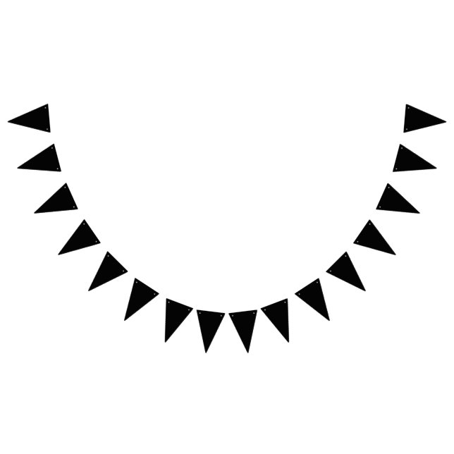 Bannière À Fanions Noir (Tout)