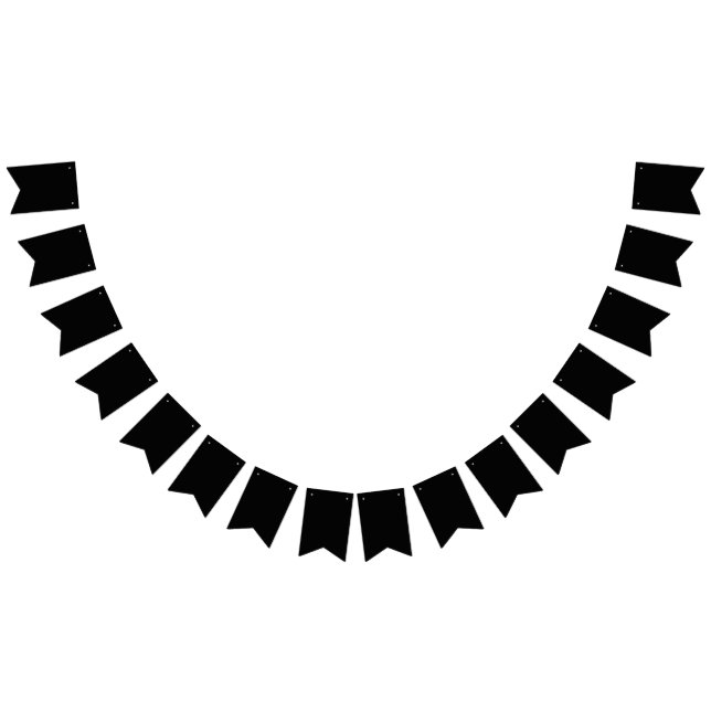 Bannière À Fanions Noir (Tout)
