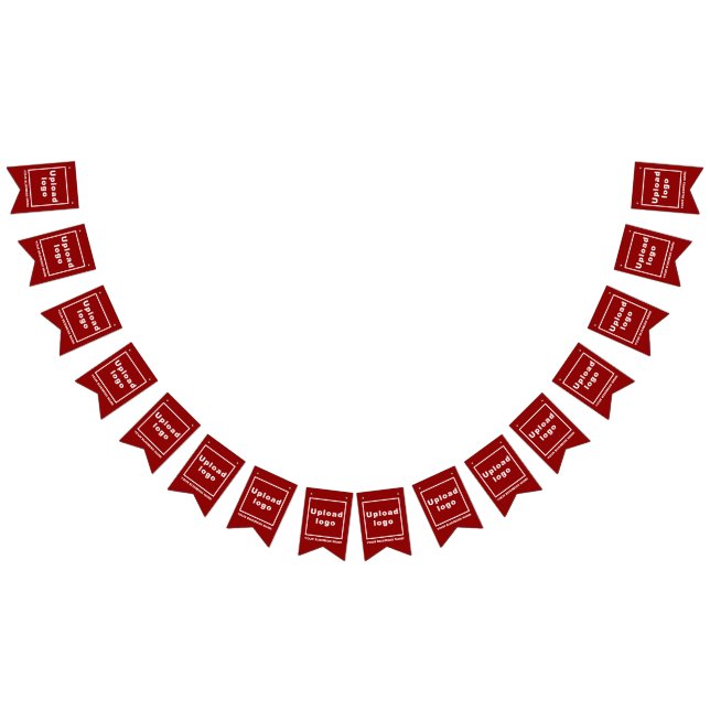 Bannière À Fanions Nom et logo de l'entreprise sur Red Swallowtail (Tout)