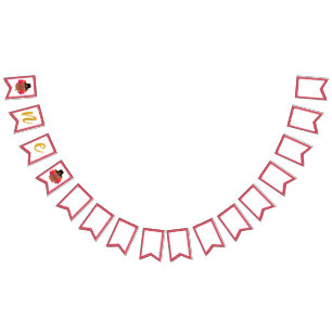 Bannière À Fanions Notre Petite Turquie 1er Anniversaire Chaise haute