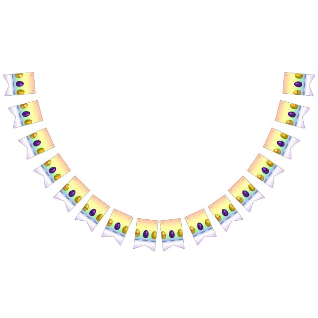 Bannière À Fanions Oeufs de Pâques (Tout)