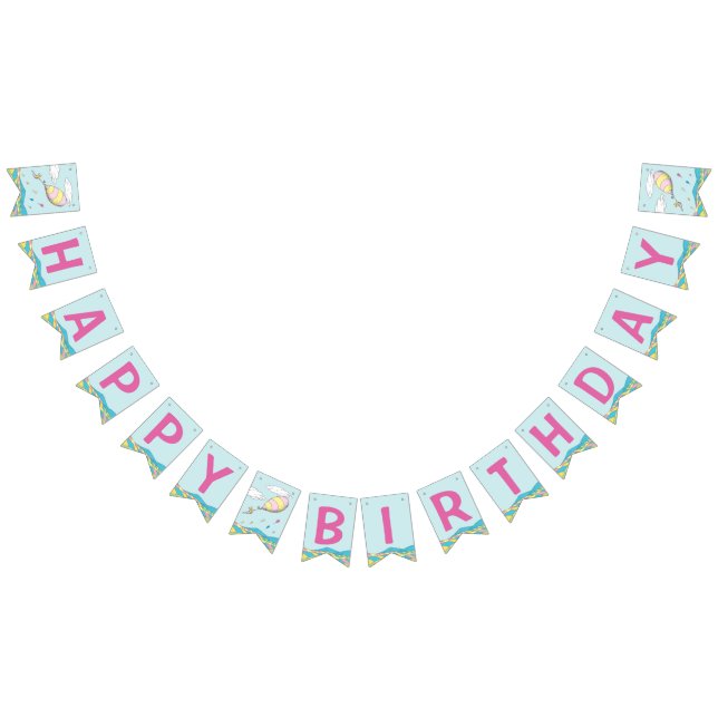 Bannière À Fanions Oh, Les Endroits Où Elle Va ! - Premier anniversai (Tout)