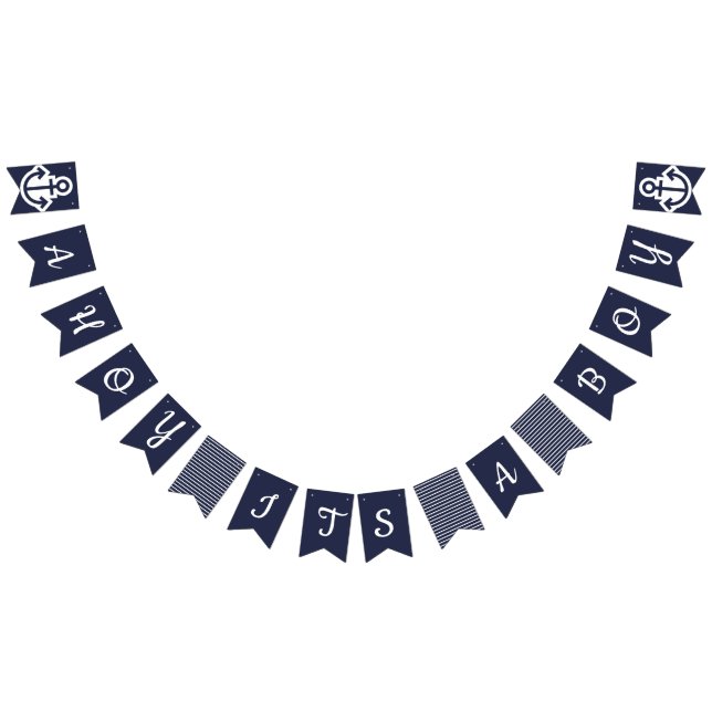 Bannière À Fanions Oh son une étamine nautique de garçon (Tout)