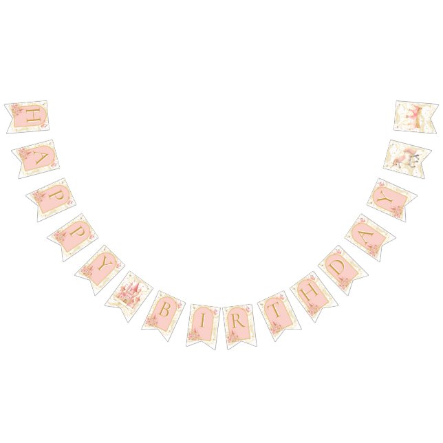 Bannière À Fanions Once Upon a Time Happy Birthday Bunting Banner (Tout)