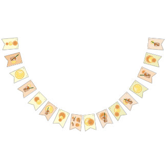 Bannière À Fanions Oranges Lemons Cocktails Juices Party