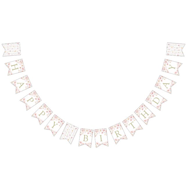 Bannière À Fanions Our Little Wildflower Birthday Banner (Tout)